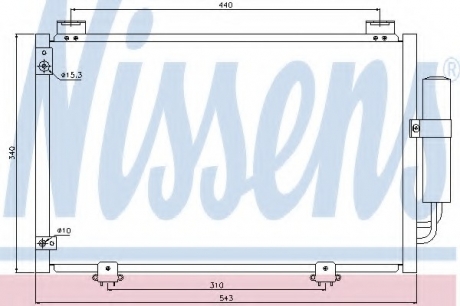 94581 Nissens Конденсер кондиціонера