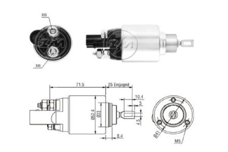 ZM8381 ZM Втягуюче реле