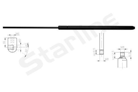 16.42.803 Starline Амортизатор багажника