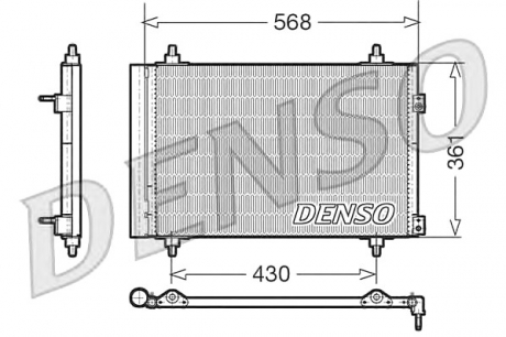 DCN07008 Denso Радiатор кондицiонера