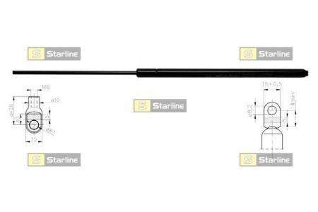 14.14.805 Starline Амортизатор багажника