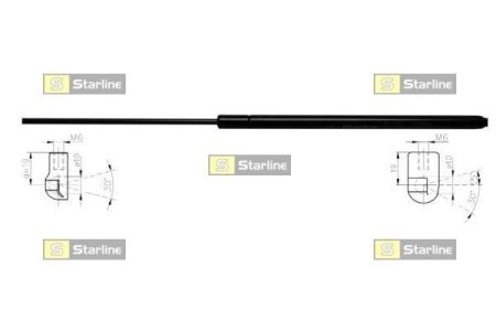 12.24.801 Starline Амортизатор багажника