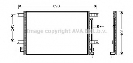 AI5238 AVA Cooling Systems Радиатор кондиционера (AI5238) AVA