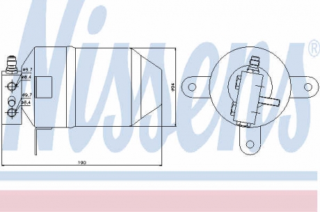 95006 Nissens Осушувач кондиціонера
