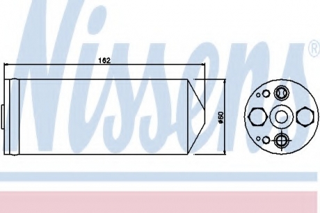 95345 Nissens Осушувач кондиціонера