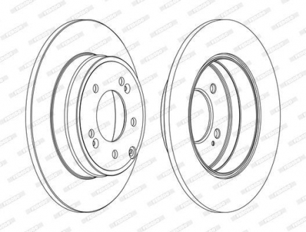 DDF1787C Ferodo Гальмівний диск
