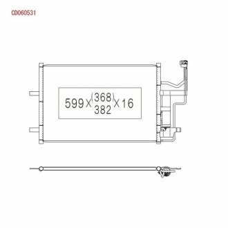 CD060531 KOYORAD Радиатор кондиционера