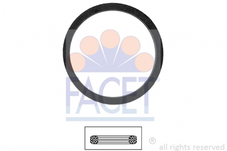 7.9568 Facet  Уплотнительное кольцо термостата Renault Symbol ii 1.4 (08-14) (7.9568) FACET