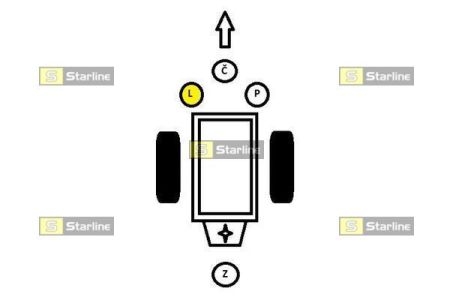 SM 0475 Starline Опора двигуна та КПП