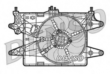 DER09082 Denso Вентилятор радіатора
