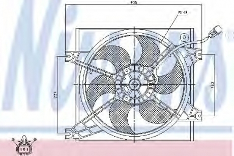 85085 Nissens Вентилятор радіатора