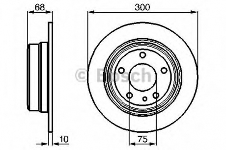 0986478323 Bosch Тормозной диск Bosch