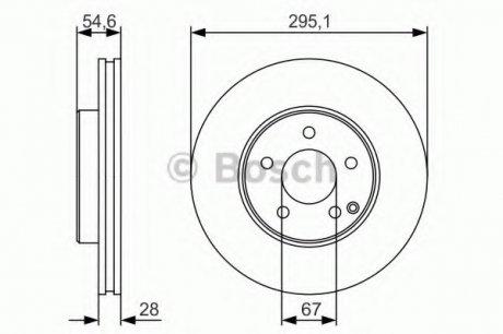 0986479R99 Bosch Диск гальмівний