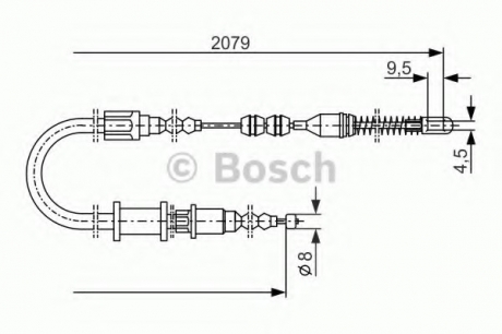 1987477141 Bosch Трос ручного гальма