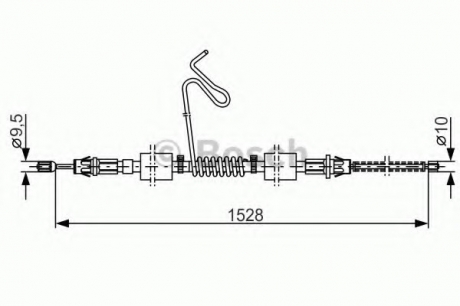 1987477178 Bosch Трос ручного гальма