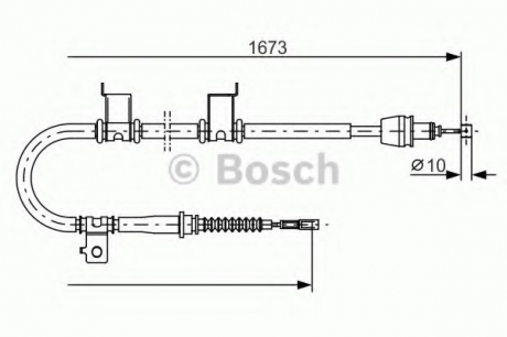 1987482361 Bosch Трос ручного гальма