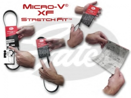 6PK1042-1059SF Gates Поликлиновые ремни Micro-V StretchFit (Пр-во Gates)