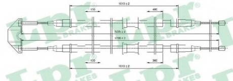 C0550B LPR Трос ручного гальма
