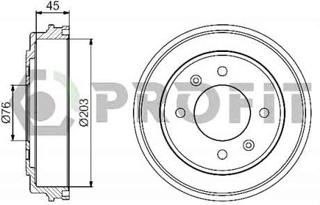 5020-0041 PROFIT Барабан гальмівний