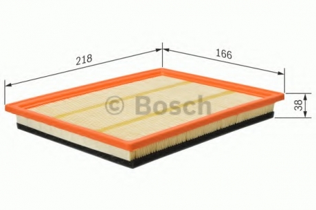 F 026 400 177 Bosch Повітряний фільтр