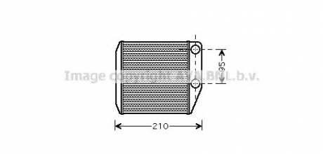 FTA 6313 AVA Cooling Systems Радиатор отопителя салона (FTA6313) AVA