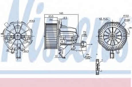 87215 Nissens Вентилятор салону VAG (вир-во Nissens)