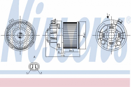Вентилятор салона 87257