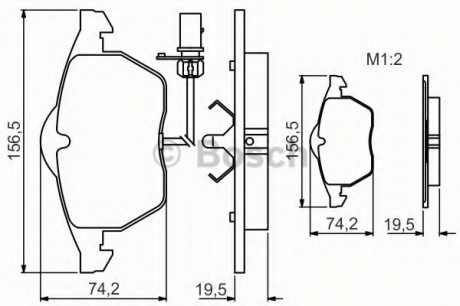 0986495232 Bosch Тормозные колодки