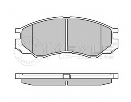 025 232 9015/W Meyle Комплект гальмівних колодок з 4 шт. дисків