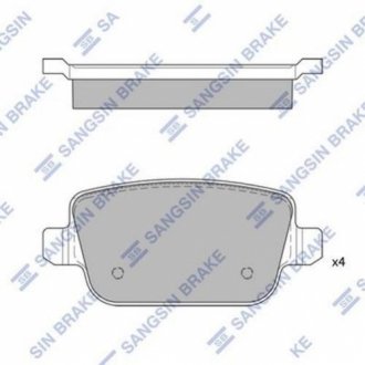 SP2101-R Hi-Q  Колодка торм. FORD MONDEO задн. (пр-во SANGSIN)