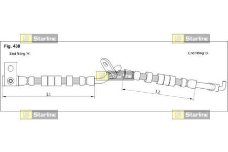 HA ST.1246 Starline Гальмівний шланг