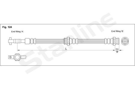 HA BB.1210 Starline Гальмiвний шланг