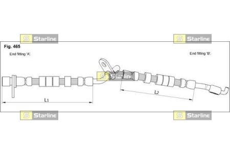HA ST.1249 Starline Гальмівний шланг