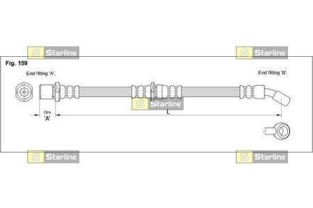 HA ST.1150 Starline Гальмiвний шланг