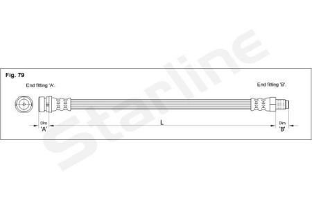 HA AC.1202.1 Starline Гальмiвний шланг