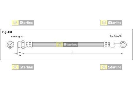 HA ST.1235 Starline Гальмiвний шланг