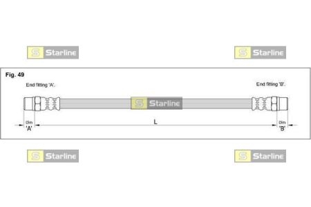 HA EE.1205 Starline Гальмівний шланг
