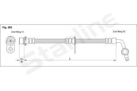 HA EB.1200.1 Starline Гальмівний шланг