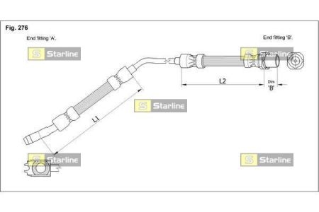 HA E.1219 Starline Гальмівний шланг