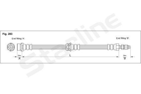 HA AC.1200.1 Starline Гальмiвний шланг