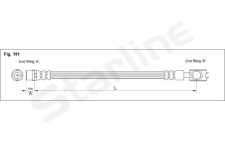 HA EE.1246 Starline Гальмiвний шланг