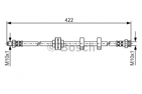 1 987 476 346 Bosch Шланг гальмівний