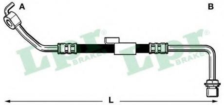 6T46217 LPR Шланг гальмівний