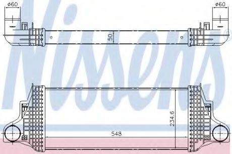 96419 Nissens Интеркулер