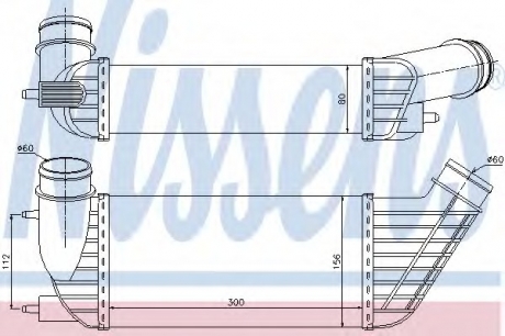 96609 Nissens Радіатор наддуву