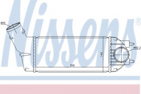 96720 Nissens Радиатор наддуву