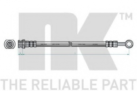 853478 NK  Шланг гальмівний