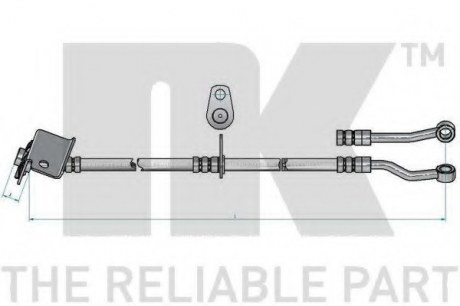Шланг гальмівний 853479