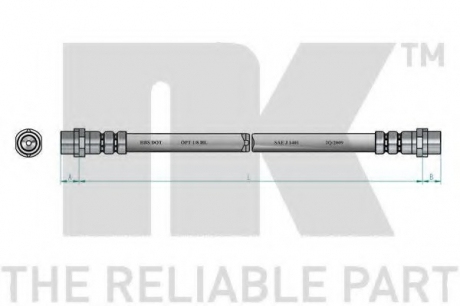 8547101 NK  Шланг гальмівний