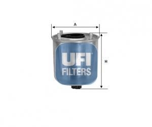 24.128.00 UFI Фильтр топливный FORD 1.4-1.6 TDCI 08-, VOLVO 1.6 D2 10- (пр-во UFI)